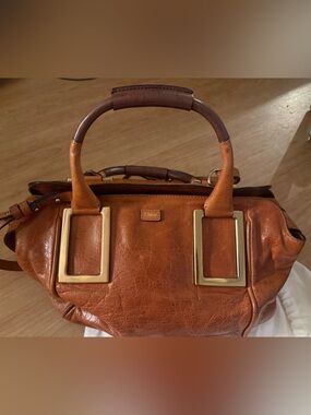 Chloe | Bags | Chloe Bridget Hand Bag Leather 2way Pink Gold Auth